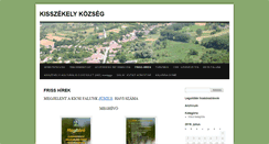 Desktop Screenshot of kisszekely.hu