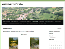 Tablet Screenshot of kisszekely.hu